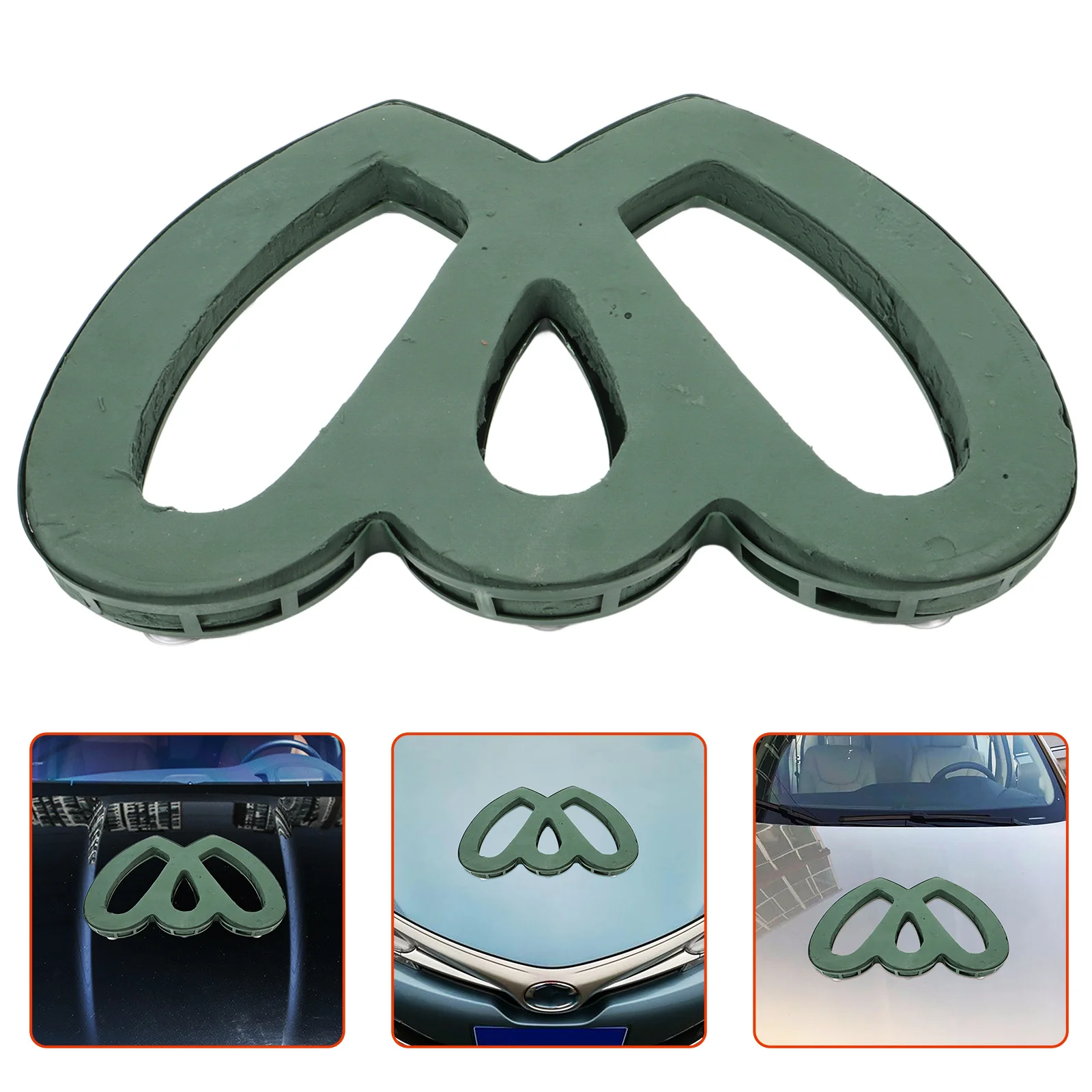 

Heart Shape Flower Mud for Wedding Car Decorations Practical Safe Simple to Use Floral Foam Supplies Wedding Car Decorations