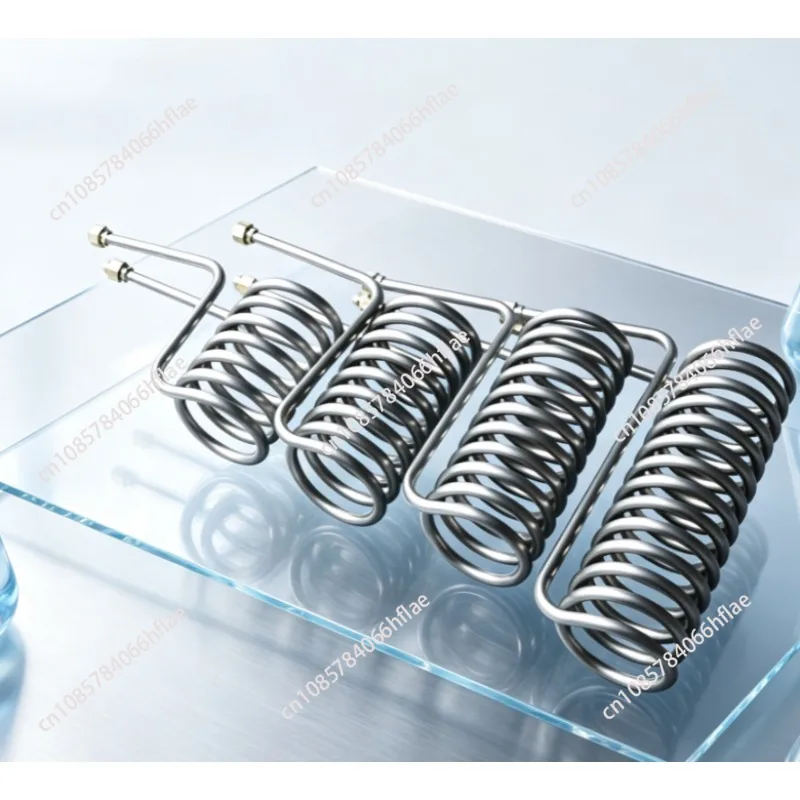 1P-5P Titanium Coil Evaporator Heat Exchanger for Aquarium Chiller, Fish Tank & Seafood Pond