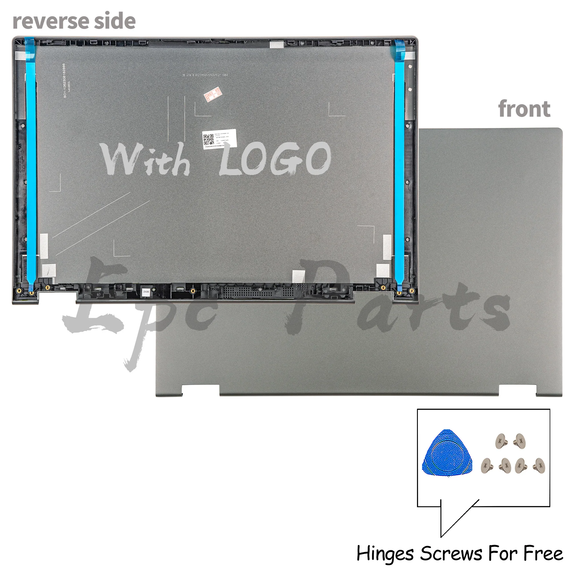 Imagem -04 - Epc para Ideapad Flex 515iil05 5-15are05 5-15itl05 5-15alc05 Yoga C550-15 5cb0r75479 Lcd Capa Traseira Hingecover 15.6 Polegadas Peças