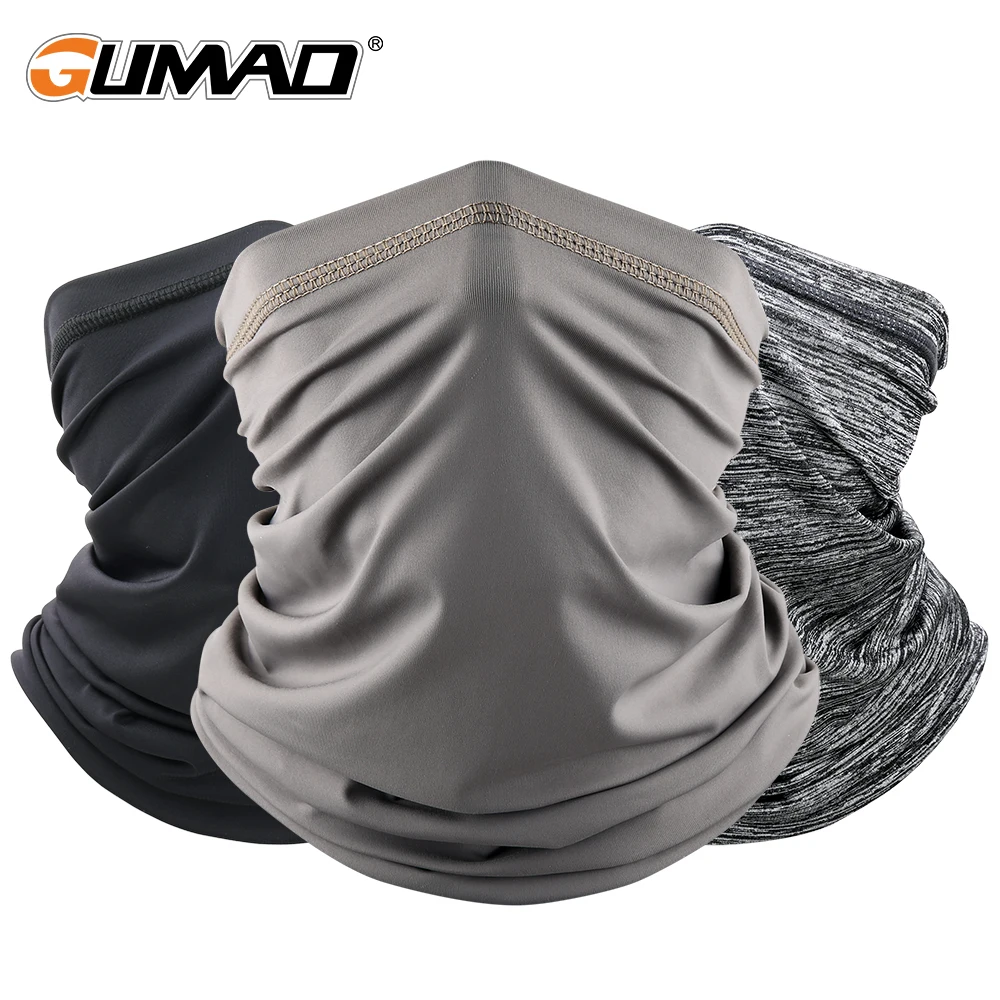 Running Cool Face Bandana Tactical Mask Shield Tube Scarf Neck Gaiter Cover Hiking Cycling Bicycle Half Printed Masks Women Men