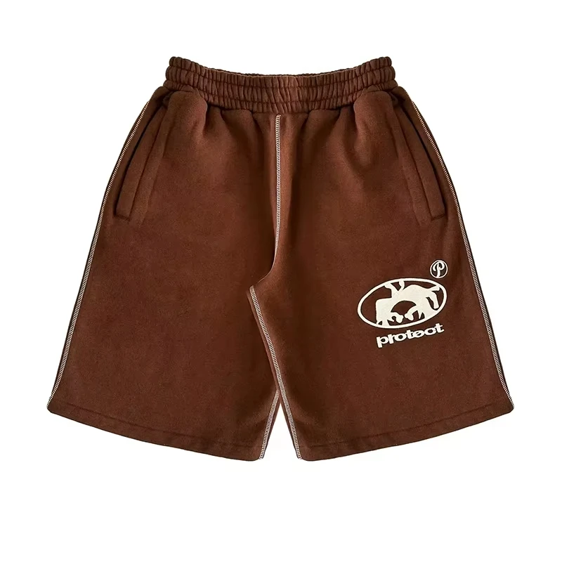 Men's 2026 New Hot Summer Grey Cotton Y2K Hiphop Streetwear Shorts European Street Style Trendy Baggy Casual Cargo Urban Wear - Image 4