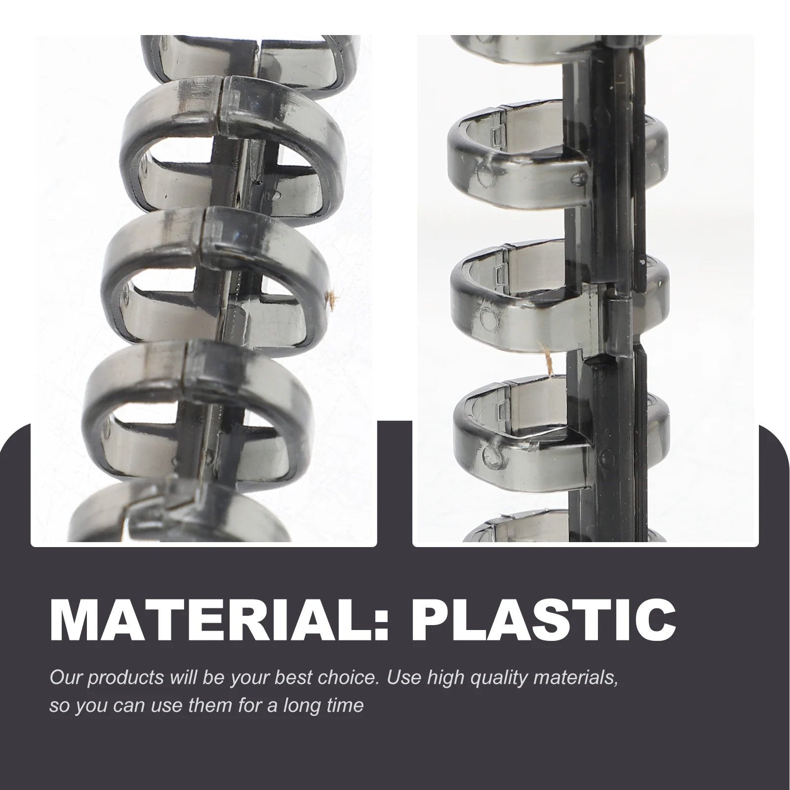 10Pcs Removable Plastic Binder Rings Leaf Binder Circles Convenient Book Supply File Accessory Household Leaf Binders