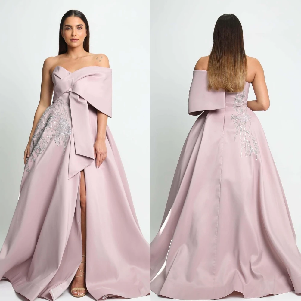 Yipeisha-vestido de baile con hombros descubiertos, exquisito y elegante, con cuentas, lentejuelas, Charmeuse, vestidos de Graduación