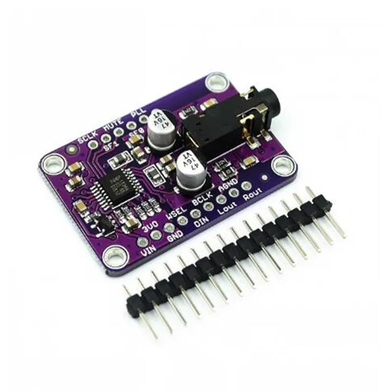 1pcs DAC Module 1334 UDA1334A I2S DAC Audio Stereo Decoder Module Board For Arduino 3.3V - 5V