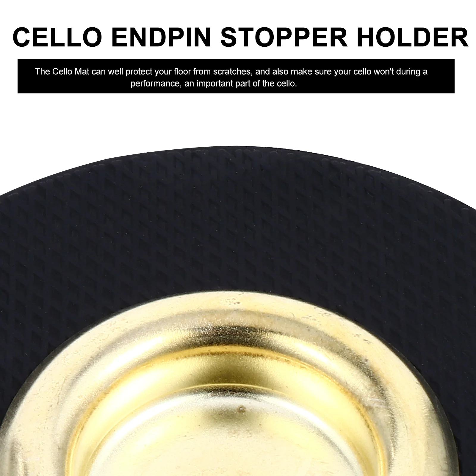 

Cello Non-Slip Mat Heavy Duty Nylon Floor Protector for Wood Carpet Stages Lightweight Portable Cello Endpin Stopper Holder