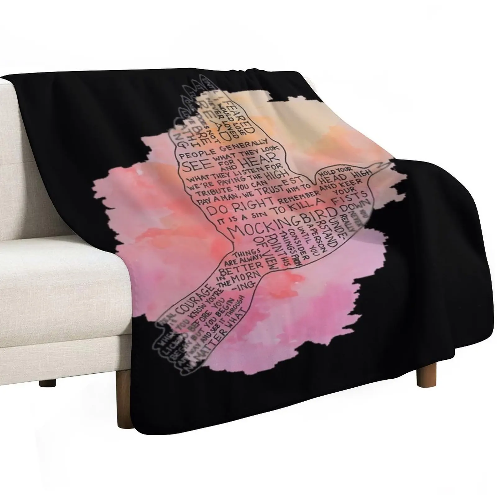 To Kill A Mockingbird 1\t Throw Blanket warm for winter Cute Plaid halloween Heavy Beautifuls Blankets