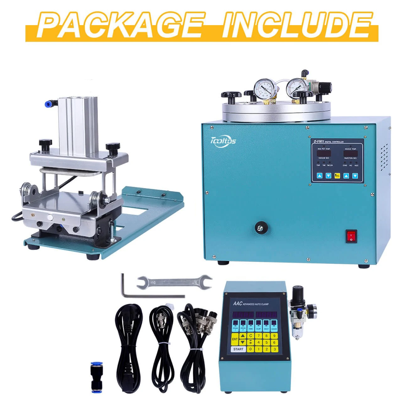 เครื่องฉีดขี้ผึ้งสุญญากาศแบบดิจิตอลความแม่นยำสูง รุ่น ZLSX-510 สำหรับการหล่อแบบฝังละเอียดด้วยขี้ผึ้ง อุปกรณ์เครื่องมือสำหรับงานเครื่องประดับ