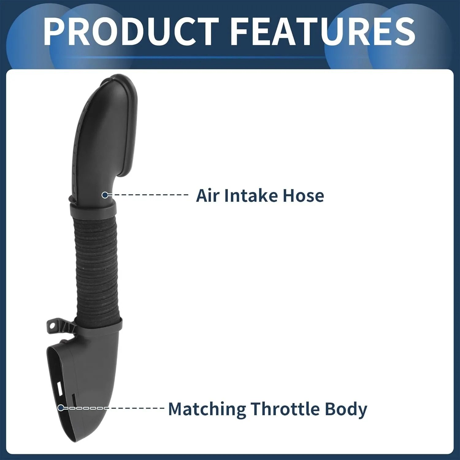 Wąż dolotowy powietrza silnika do Mercedes Benz C180 C200, wąż dolotowy filtra powietrza nr 6260900037, plastikowy, 1 szt.