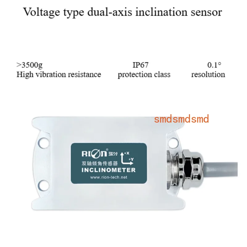 MCA410T/420T High Precision Small Volume Inclination Sensor Analog Voltage Single and Double Axial Angle Inclinometer