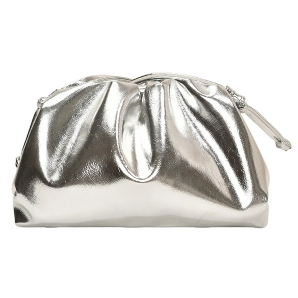 Bolsos de hombro de lujo a la moda para mujer, bolso cruzado Hobo de diseño pequeño liso para niña, bolso de mano de fiesta con bola de masa suave para mujer