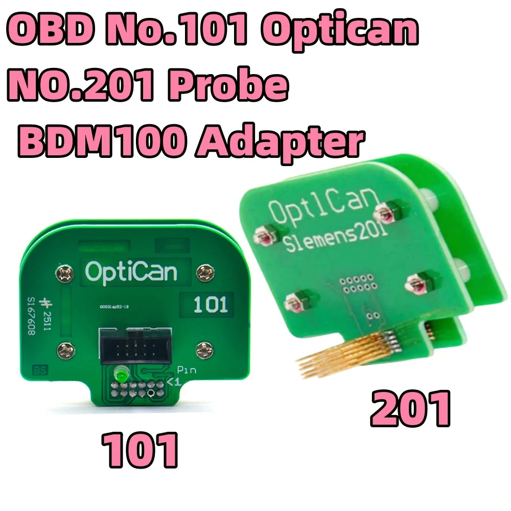 OBD No.101 Optican NO.201 Probe BDM100 Adapter Works with BDM Frame EDC16 Car Diag Tools for Bosch for Siemens BDM-100 BDM ECU