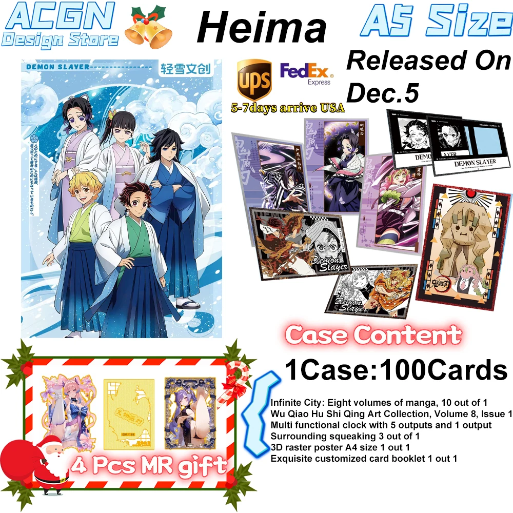 

WholesaleLight Snow Cultural and Creative Demon Slayer Blade Black Horse Colored Paper Palying Trading ACG CCG TCG Hobbies Gift