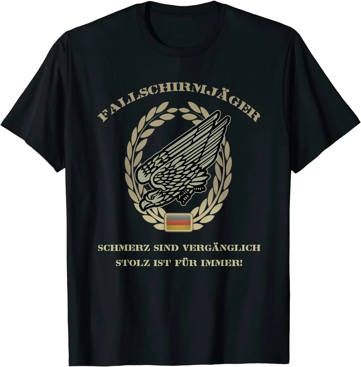 

Paratrooper Badge Eagle German Army Soldier Gift T Shirt. Short Sleeve 100% Cotton Casual T-shirts Loose Top Size S-3XL