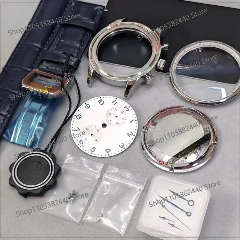 For Watch Accessories, Chronograph Case for 7750 Movement, Case Full Set of Sapphire 41 Diameter