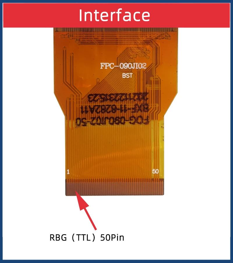 9-inch RGB 50P SH090JGI50 SH090JGI60 1024 * 600 full view IPS450
