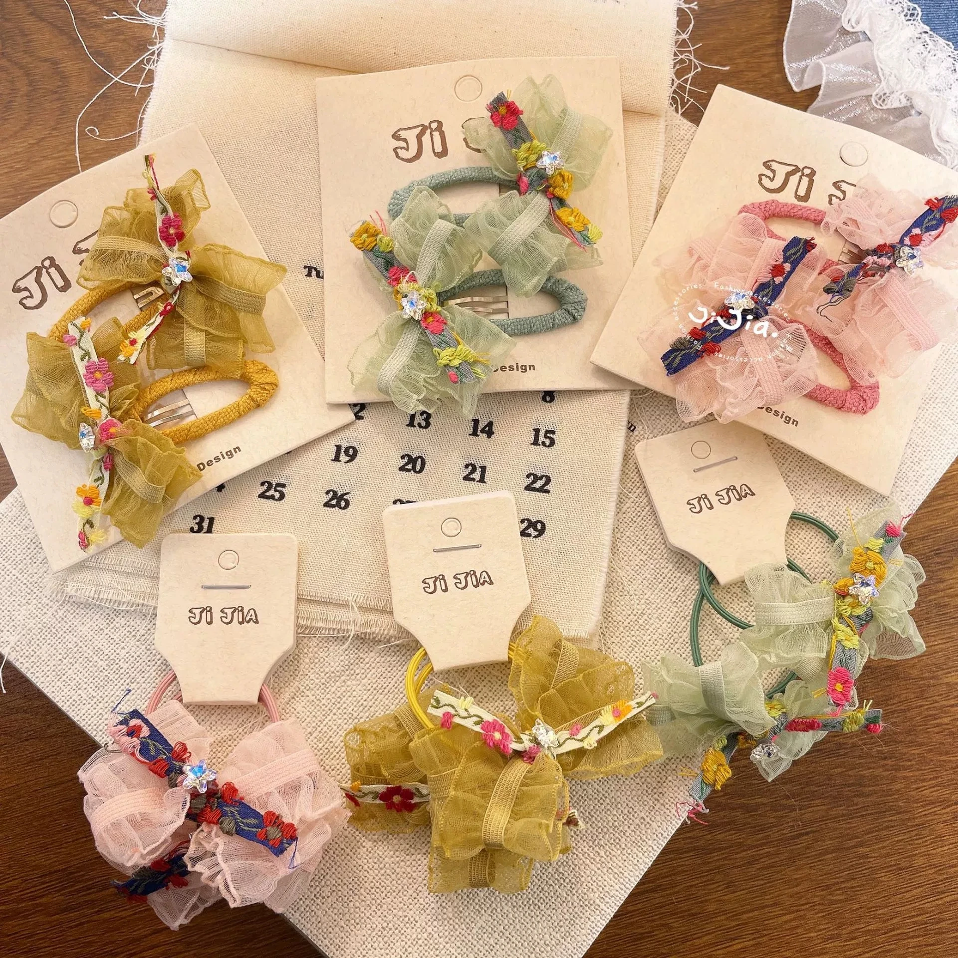 

Lace Bow Hair Clips for Girls Flowers Hairpins Baby Side Clip Cute Newborn Hair Accessories Kids Hair Tie Girl Ponytail Holder