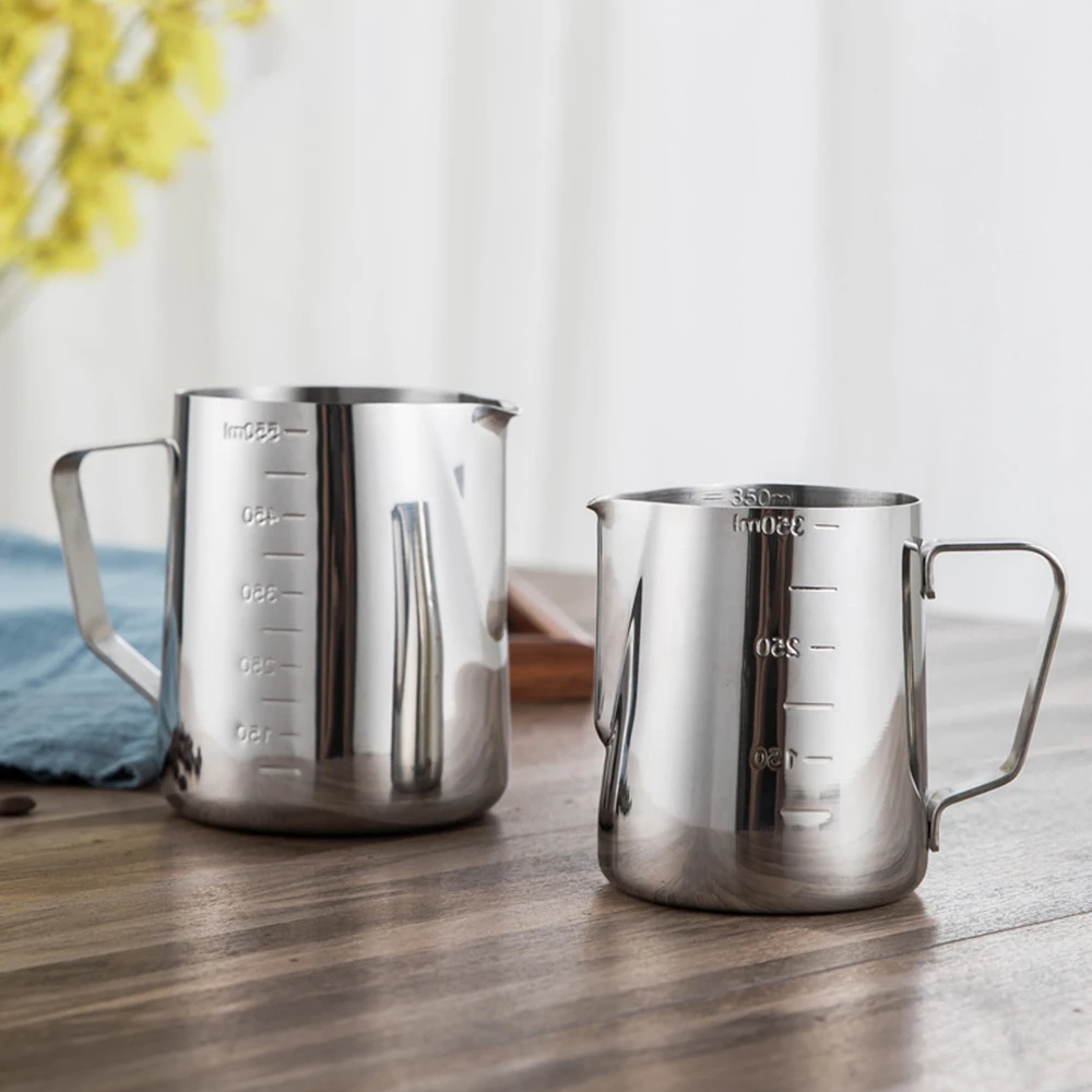 1 pcs 304 stainless steel measuring cup With scale 350/550/900ml Narrow mouth measuring cup