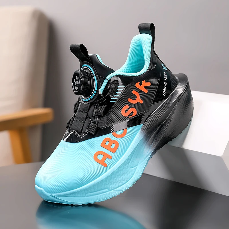 

Детские баскетбольные кроссовки, нескользящие дышащие баскетбольные тактические ботинки, кроссовки на шнуровке для мальчиков и девочек, уличная спортивная обувь из искусственной кожи