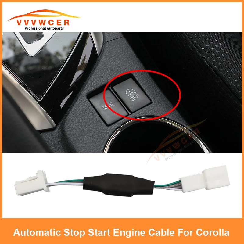 

For Toyota Corolla Camry C-HR YARiS Car Automatic Stop Start Engine System Off Eliminator Device Cable Auto Stop Start Canceller