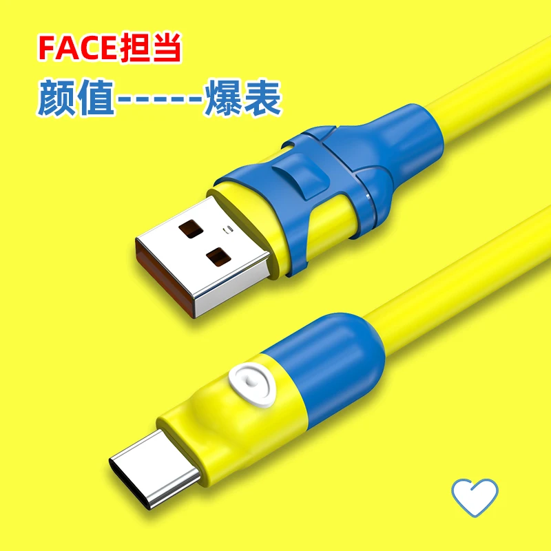 100W 6A USB Type C Super Fast Charging Cable Soft Silicone For Samsung Xiaomi Redmi Huawei Android Phone Charger Usb C Data Cord