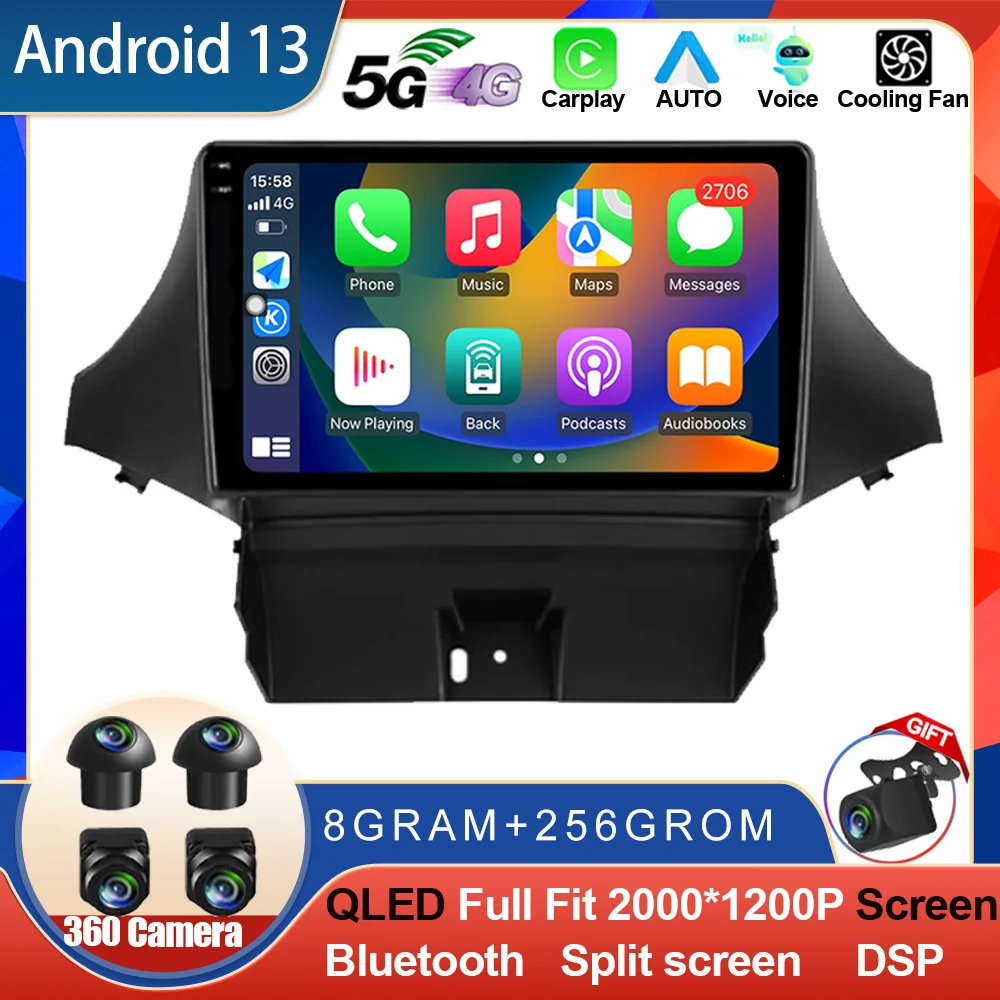 Android 14 For Chevrolet Orlando 2010 - 2018 Auto Carplay Car Radio Stereo Multimedia Video GPS Navigation Player WIFI 4G DSP BT