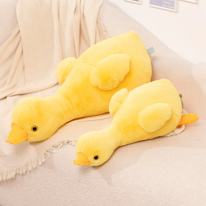 50/70cm Yellow White Duck High Quality Plush DollsSuper Soft Toys Animals ThrowPillow Cartoon Girls Boys Decor Birthday GIfts