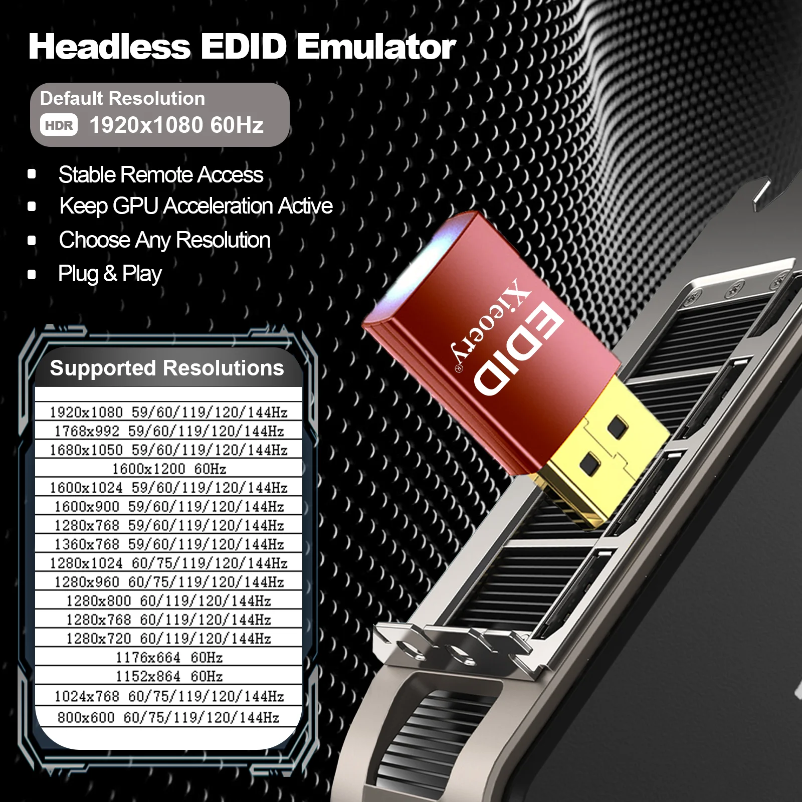 ‌ Emulador HDMI EDID 1080P 144 - Pc Gaming Emulator avaliação e preço