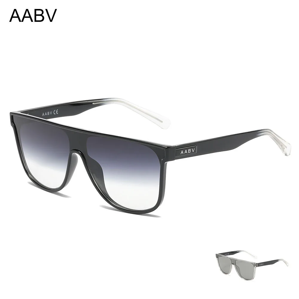 AABV One-piece Lenses Sunglasses for Men Women Trendy Designer Shield Fashion Sun Glasses Dropshipping 1010