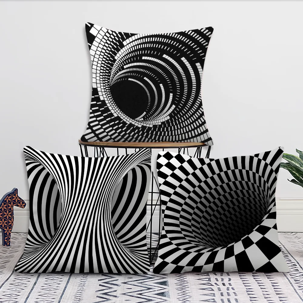 Illusion cushion Decorative Cushion Cover Suitable for Home Living Room Sofa Room Decoration