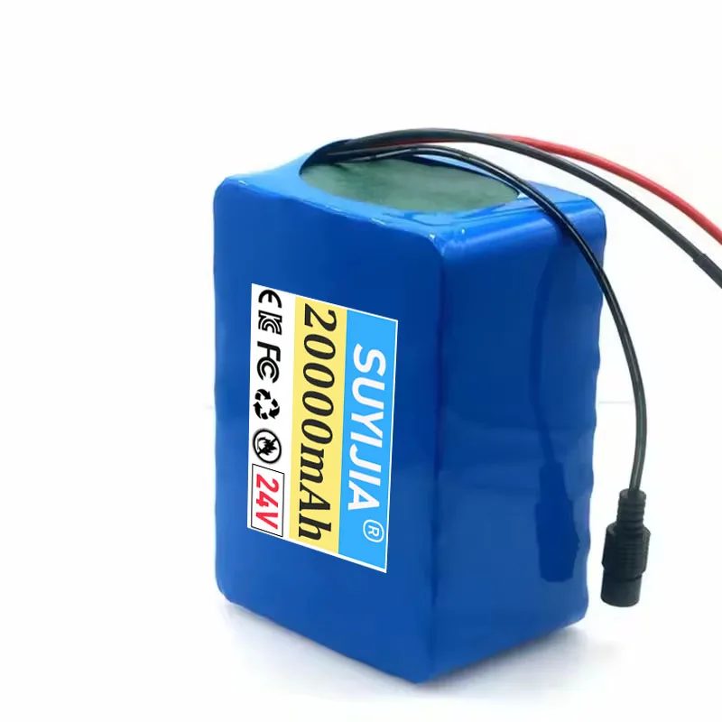 New 24V 20000mAh Battery Pack 6S4P 25.2V Rechargeable Lithium Battery Apply To Ectric Scooter Wheelchair Bicycle With Chargeror
