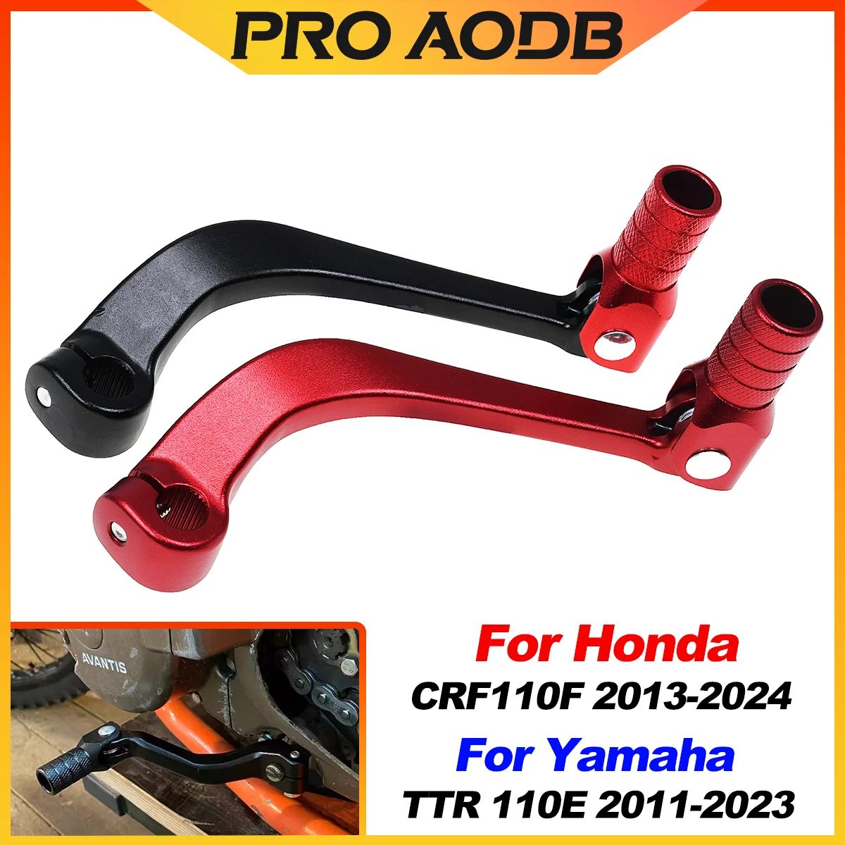 Für Honda CRF110F CRF 110F 2013-2024 Motorrad Faltbare Getriebe Shifter Shift Pedal Hebel Für Yamaha TTR110E 2011-2023 Zubehör