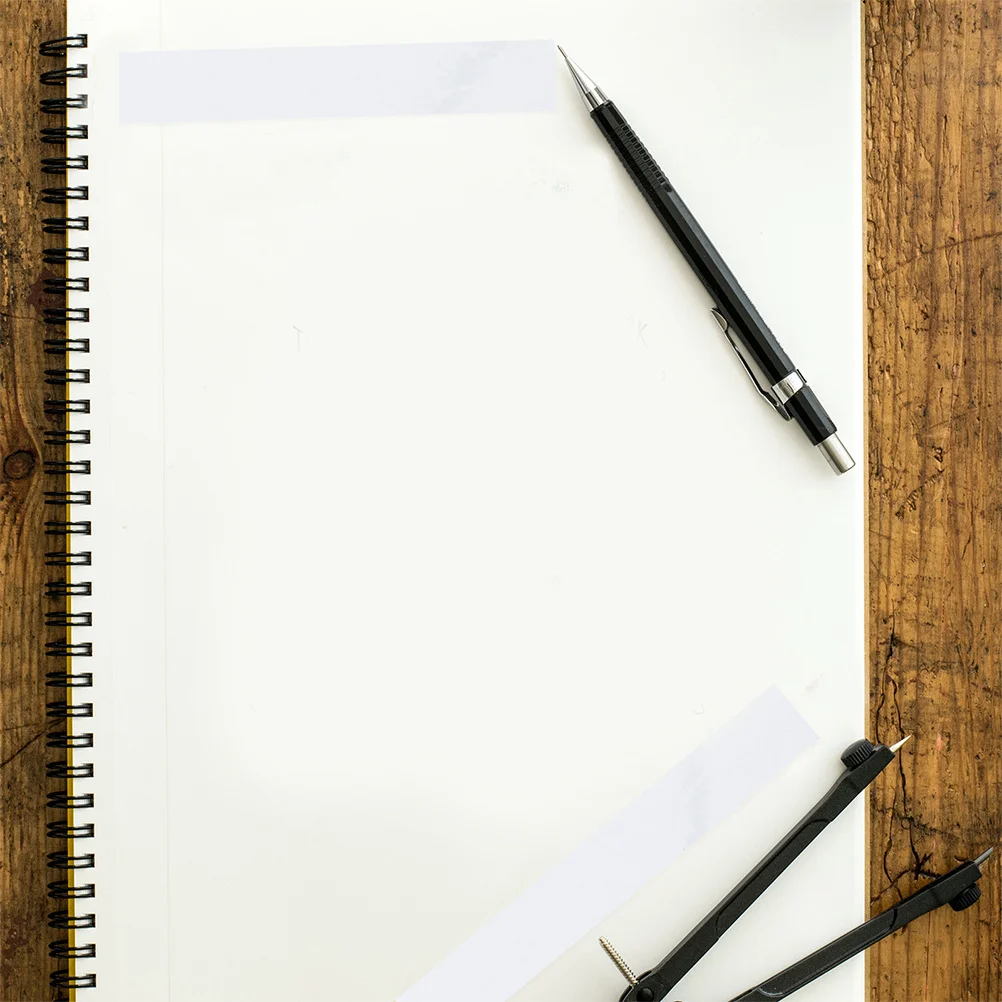 5 pcs Kraft Paper Tape White Adhesive Waterproof Sealing Packaging For Crafts Stationery Box Tearable Bundled Tape