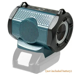 Bluetooth Speaker for Makita 18V Li-ion Battery With USB Type-C Port Cordless Small Speaker for Jobsites, Home and Party