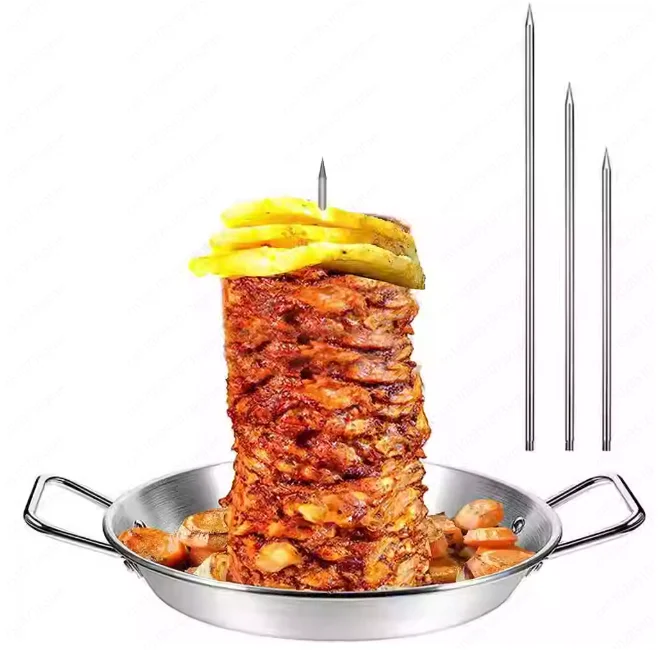 Accessories 3 removable with brush cushion gloves oil bottle brush hook stainless steel European screw barbecue pot