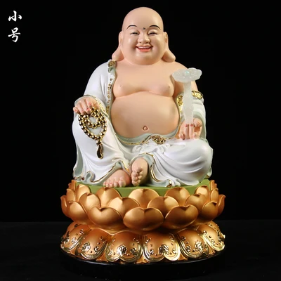 Indonesia Thailand Maitreya God of wealth CAI SHEN BUDDHA figure home Altar shop Worship efficacious Talisman Mascot statue