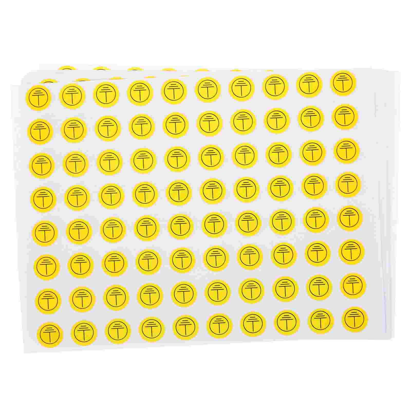 800 Pcs Grounding Sign Symbol Decals Stickers Applique Mechanical Labels Coated Paper