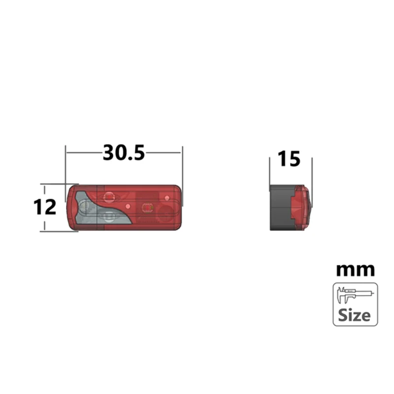 1:14th Scale Taillight Light Cup Cover for Tamiya RC Dump Truck SCANIA 770S R620 VOLVO BENZ Arocs MAN TGX LESU Car Accessories