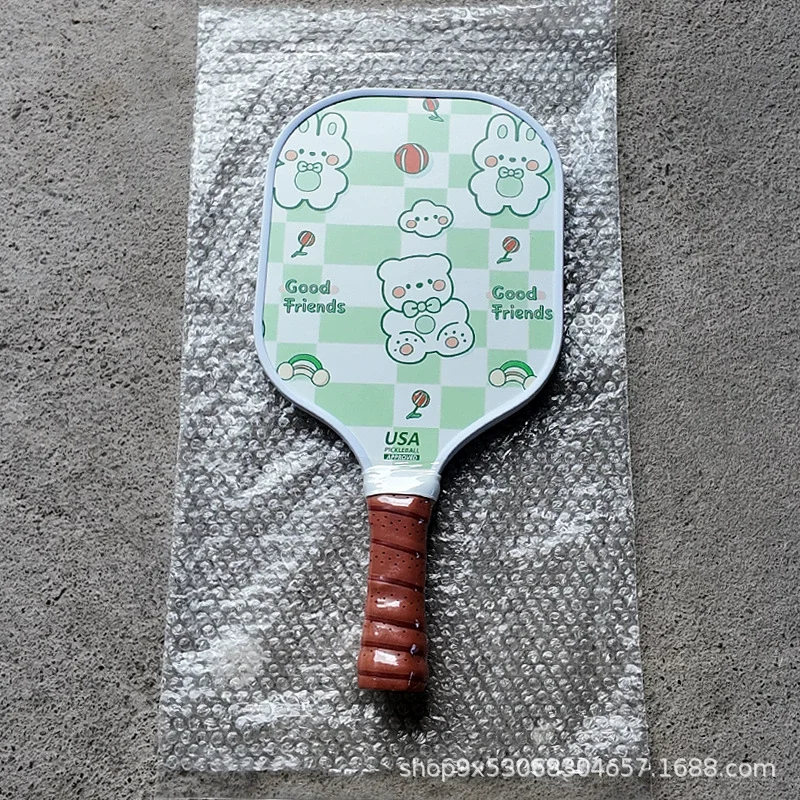 2026 Hot Cartoon Pickleball Professional Glass Fiber Small Pick Racket Interactive Outdoor Sports Leisure Hobby Pickleball 5