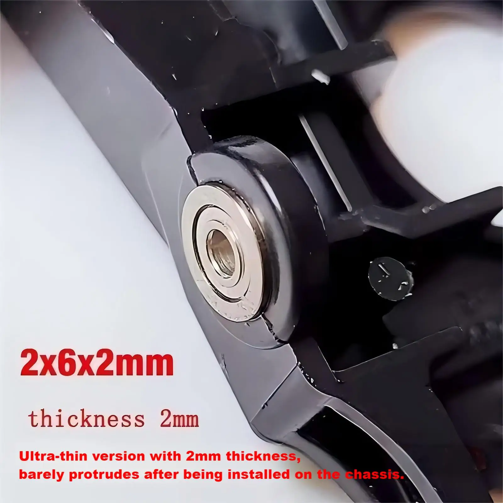 8pcs Mini 4WD 620 Double Sealed Ball Bearing 2x6x2 mm High-Speed Bearings for All Chassis Upgrade Parts
