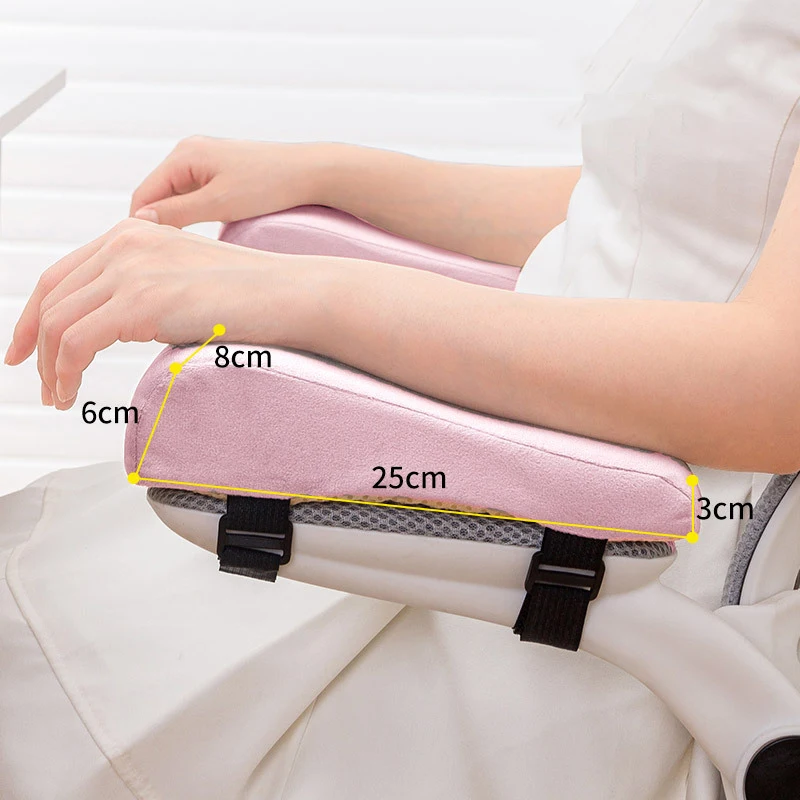 1 Pair Foam  Armrest Chair Cushion Chair Armrest Pads Chair Support Elbow Pillow Arm Rest for Office Elbow Relief