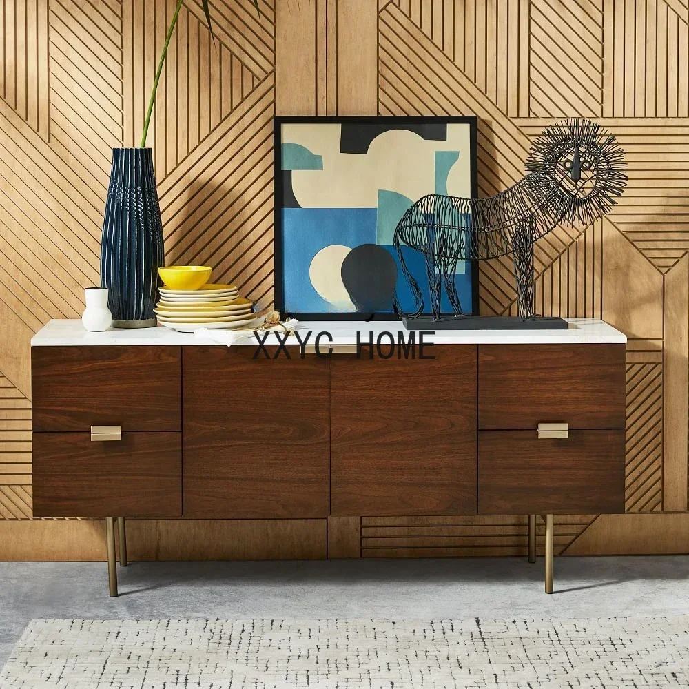 Modern Simple and Light Luxury TV Bench for Bedroom Living Room Side Cabinet Post-Modern Living Room Locker Side Cabinet