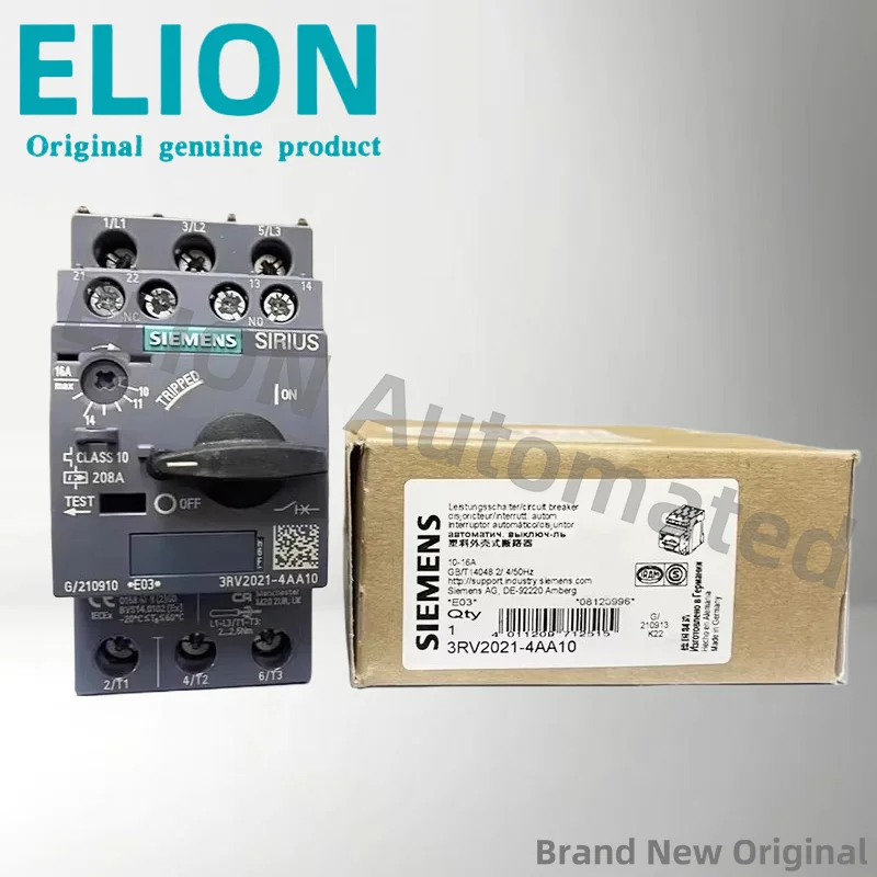 새로운 3RV2021-4AA10 3rv2021-4aa10 서미스터 모터 보호 릴레이 원본