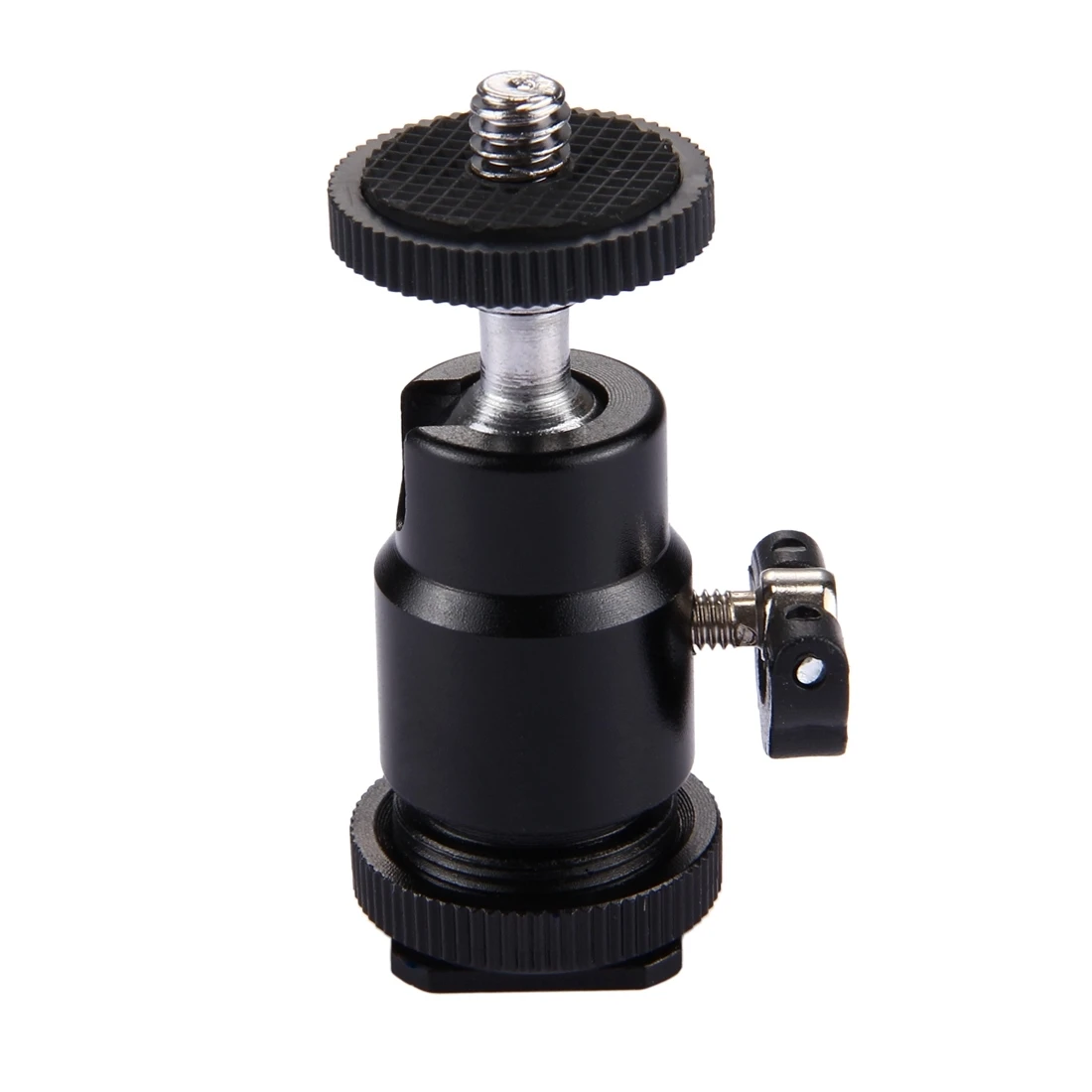 PULUZ Cold Shoe Tripod Ball Head Mount Adapter 1/4 inch Tripod Screw Head with Lock Camera Tripod Adapter Mount Accessories