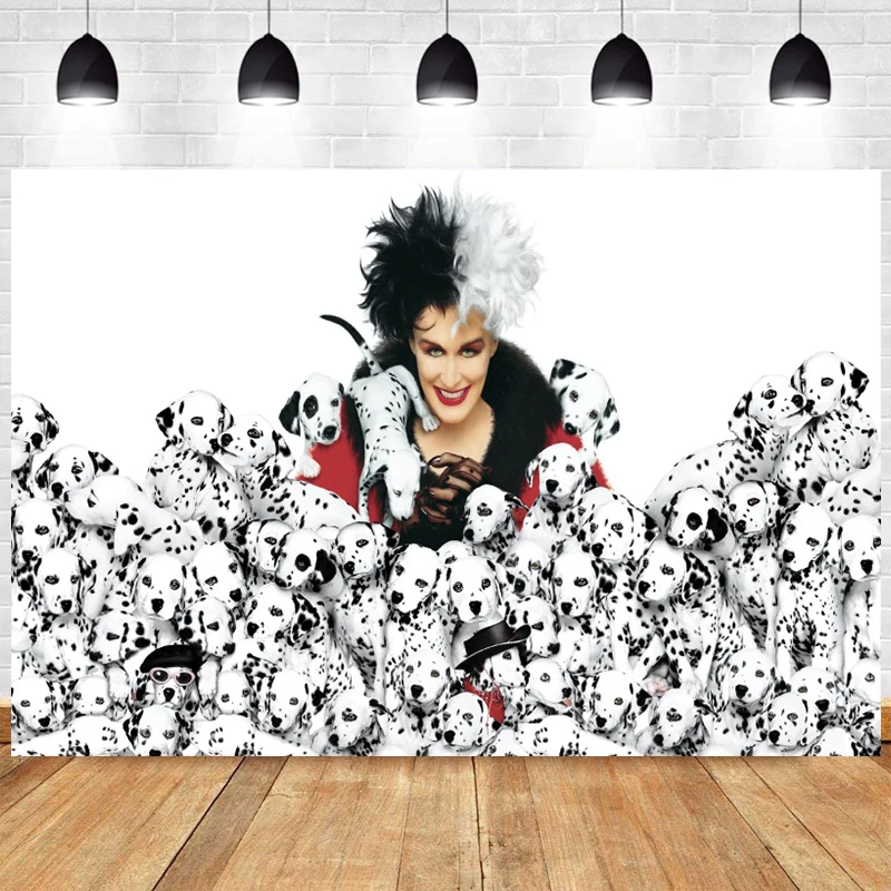 dibujos cruella de vil kawaii: cómo elegir el fondo perfecto para una fiesta que combina lo oscuro con lo tierno