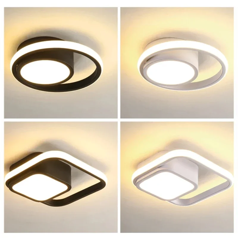 Plafonnier LED avec capteur de corps, luminaire de plafond, éclairage pour allée, entrée, Cisco, Everakroom, 36W, 32W