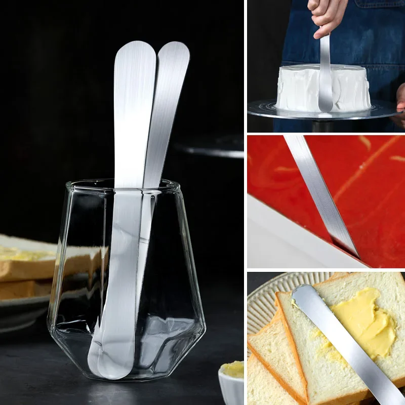 Stainless Steel Butter Cutter Cheese Jam Spreaders Cake Cream Mixer Spatula Western Bread Dessert Kitchen Knives Accessories