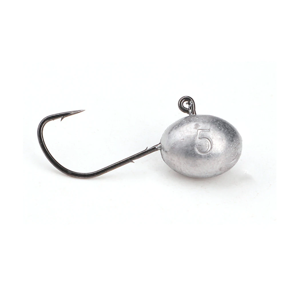 5pcs Jig Head Hook 1.5g 2.5g 3.5g 5g Exposed Head Hook Barbed Hook Trout Soft Worm Lure Jig Fishing Hook Fishing Tackle