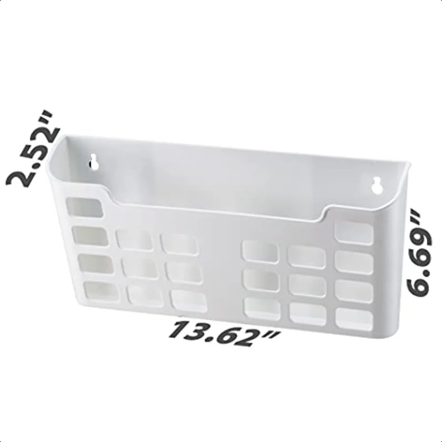 جيب ملف بحجم حرف مغناطيسي من MagnetPlus باللون الأبيض 92543 2.52 × 13.62 × 6.69 بوصة أوف وايت