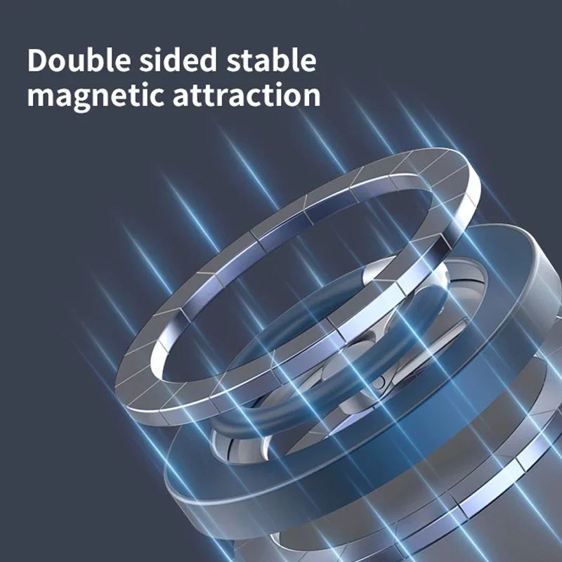 Cellphone Dual Magnetic Holder for Magsafe Folding Finger Ring Strong Magnet Stand for iPhone 14 15 16 17 Pro Max Samusng Xiaomi