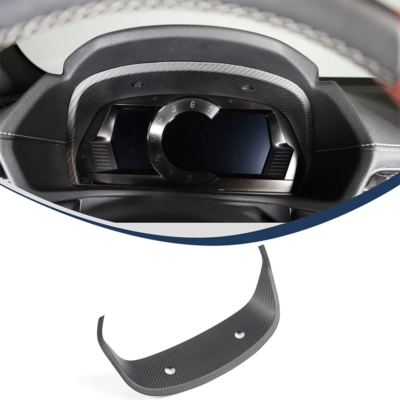 1piece set Real Carbon Fiber For Toyota GR Supra MK5 A90 2019-2022 Car Dashboard Frame Decoration Sticker Protection Accessories